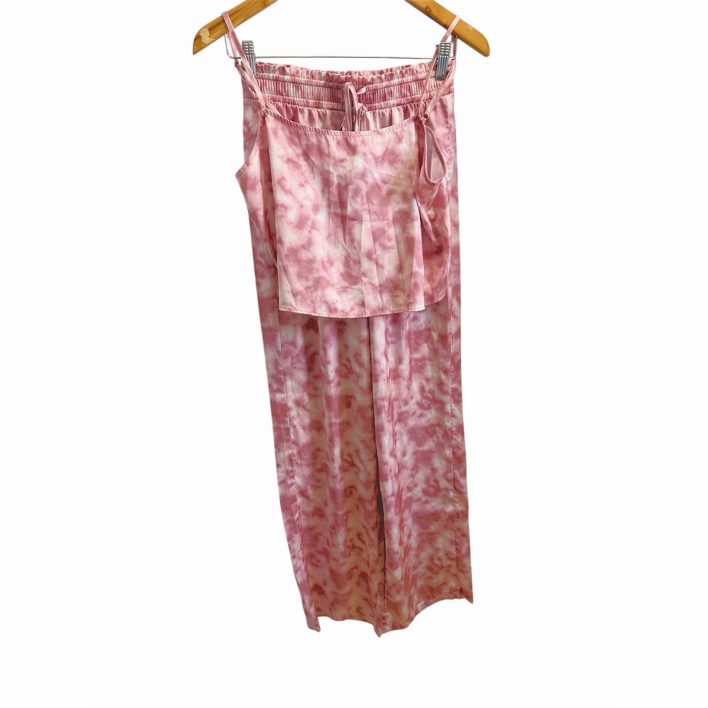 Pink Tie-Dye Pajama Set